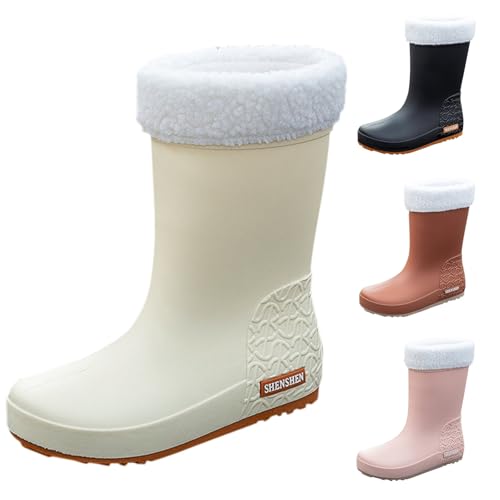 Chaussures de jardin confortables et bottes de pluie chaudes femme