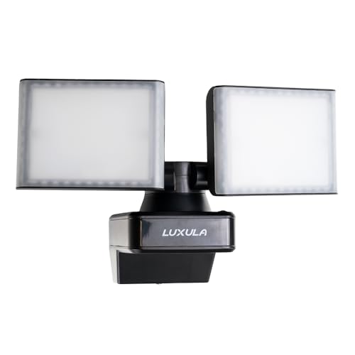 LUXULA LED Strahler - 2x 15W, 3200lm - drehbar, neigbar, Wand und Eckmontage - 4000K Neutralweiß - IP54 Außenleuchte Fluter Flutlichtstrahler Garten Auffahrt