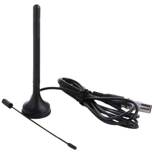 Antena Radio FM/Dab Interior Universal para Equipos Estéreo | Base Magnética y Cable Extensible 3m para Instalación Flexible y Óptima