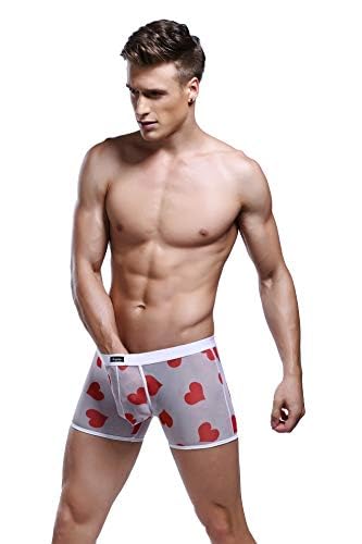 eywlwaar Mens Cool Boxer Briefs Low Rise Sexy Trunks Underwear Lips Hot Underpants3