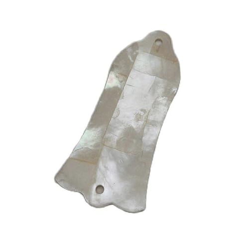 Bell Shaped Truss Rod Cover Natural Mother of Pearl/Hard Outer Skin (abalone Shell) Fit for Gibson LP Electric Guitar (white pearl)