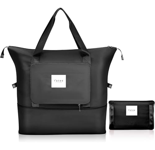 41 Litre Expandable Yatee Folding Travel Bag Women & Men,Waterproof Large Capacity Gym, Sports & Duffel Bag,Lightweight Carry-on with Trolley Sleeve – Multipurpose Luggage Imported Bags for Women