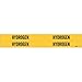 Brady 7157-4, 92037 Self-Sticking Vinyl Pipe Marker, (Pack of 50 Cards)