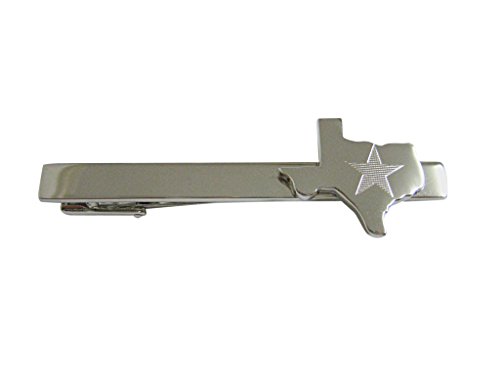 Texas State Map Shape And Flag Design Square Tie Clip #TOP6