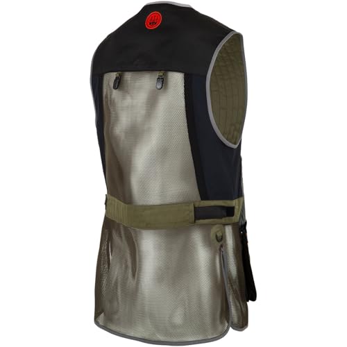 Beretta Men's Sporting EVO Vest - Breathable Mesh Full Zip Shooting Vest w/Eco Leather Shooting Patch & Double Front Pockets2