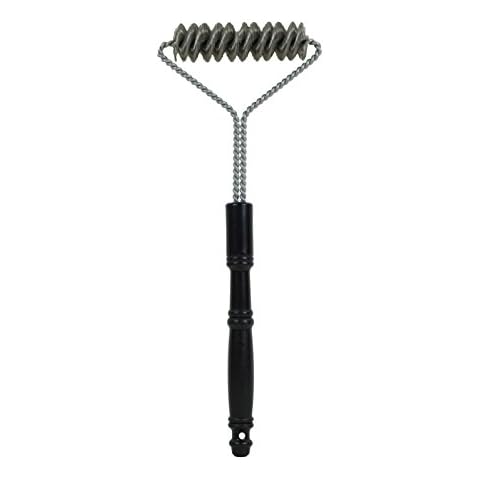 Brushtech B410C Quad-Spring Safety Double Helix Bristle Free BBQ Brush, 16-Inch Cover