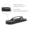 ARCHIES Arch Support Flip Flops for Men & Women – Orthotic Sandals for Plantar Fasciitis Relief – Lightweight, Cushioning, Shock-Absorbing Sandals for Walking, Foot Pain - Black (UK 9) #5