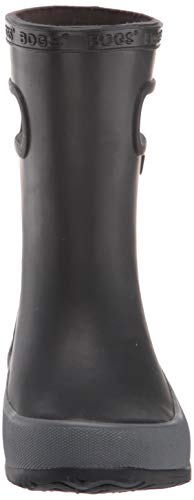 Bogs Kids Skipper Waterproof Rain Boot, Solid Black, 6 Toddler #TOP1