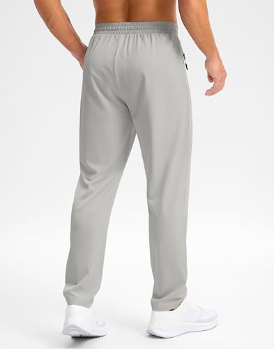 Image of Pudolla Men's Lightweight Hiking Pants Quick Dry Outdoor Sweatpants with Zipper Pockets for Athletic Workout Casual Travel