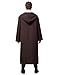 Spooktacular Creations Halloween Mens Tunic Hooded Cloak, Knight Costume Men, Tunic Hooded Robe Set with Pants, Halloween Costumes Adult for Cosplay(Large)