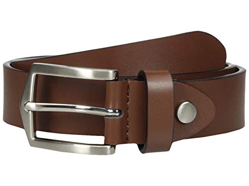 Florsheim Big 30mm Boys Leather Belt, Brown, 28