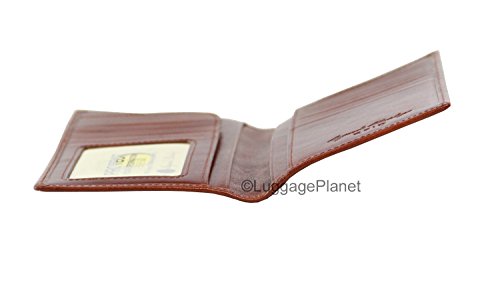 Sienna Collection Coat Pocket Mens RFID Leather Wallet (Whiskey)2