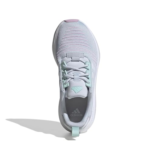 adidas Tênis infantil unissex Swift Run 23, Halo Blue/Branco/Bliss Lilás, 4 Big Kid