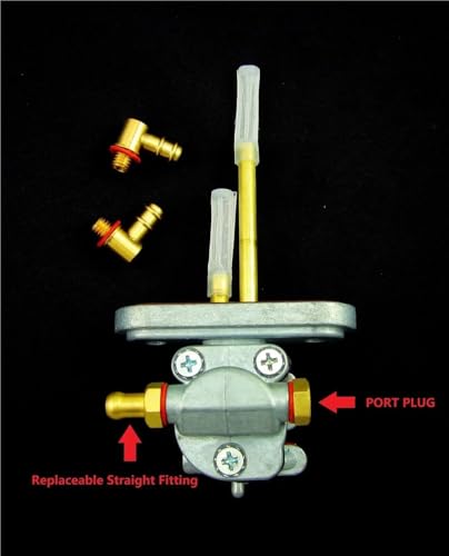 Llave Purga Gasolina Evita Fugas en Yamaha SR500 Reemplazo Válvula Combustible 1980-1981 Izquierda 2