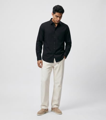 Image of Amazon Brand - INKAST Men Solid Cotton Shirt | Casual Wear | Basic Essential Plain Everyday & Office Wear | Full Sleeve | Regular Fit
