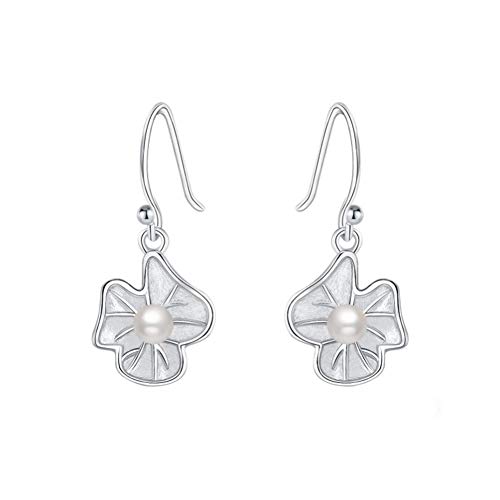 Boucles d'oreilles perle argent pour femme MIYUAN au quotidien ou soirée