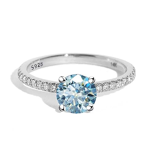 [FFIODOZ] _ChO AbTiCg w p 1ct D J[ VVS1 _Ch O 925 X^[OVo[ w ؖt(Light Blue,5)