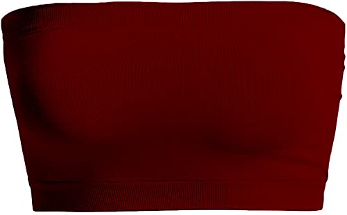 Women's Strapless Sexy Y2K Tube Top Sleeveless Stretchy Bandeau Crop Top Casual Solid Summer Outfit