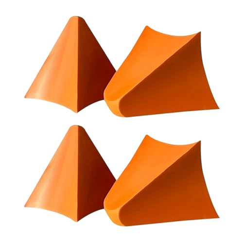 4pc Silicone Seam Tool 3 In 1 Reusable Caulking Applicator Finishing Tool Silicone Caulking Tool Mastic Tool(Orange)