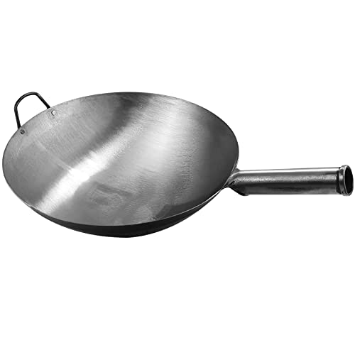 Wok de Hierro Fundido, 36 cm, sin Recubrimiento miniatura 1