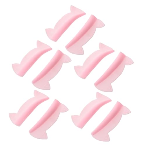 NULYLU 5 Pares De Almohadillas Para Permanente De Pestañas, Varillas Elevadoras De Pestañas, Almohadillas De Silicona Para Permanente, Almohadillas Reutilizables Suaves Para Levantar