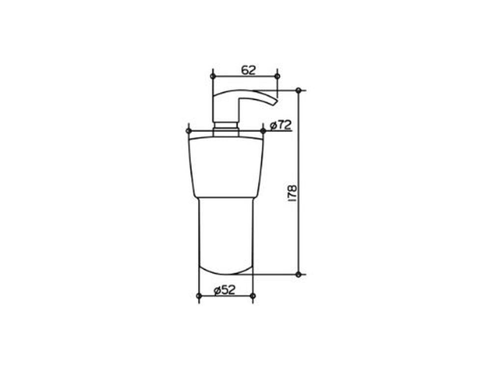 Keuco 02753019000 City.2 Lotionspender Echtkristallglas mattiert mit Pumpe ohne Halter, ca. 250ml, Matt