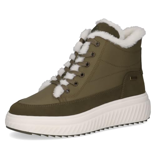 Baskets montantes femme CAPRICE : chaussure montante végane et déperlante automne