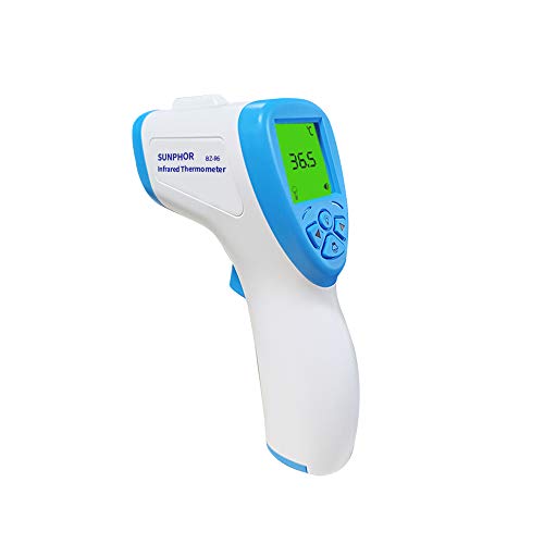 Forehead Thermometer Gun for Fever, Digital Infrared Temporal Thermometer with Fever Alarm
