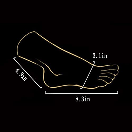 Linmin 1 Pair Silicone Model 1:1 Scale Model Silicone Female Performance Art Shooting Props Etc (Flesh Nails) Size 37 thumb #1