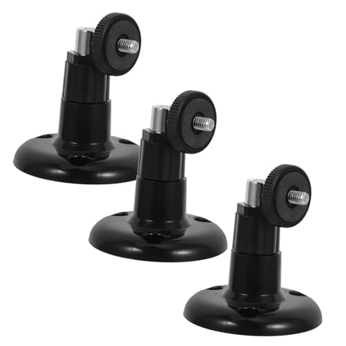Housoutil 3pcs Bracket Pan Security Wired Webcam Ring Door Mount Quick Bundle Release Doorbell Clear Holder Pro Ring Wall Mount Kit Shelf Corner Clamp Shelves Video Black
