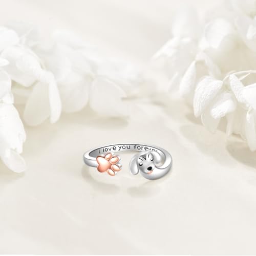 Bague teckel argent sterling 925 le lien unique avec votre animal