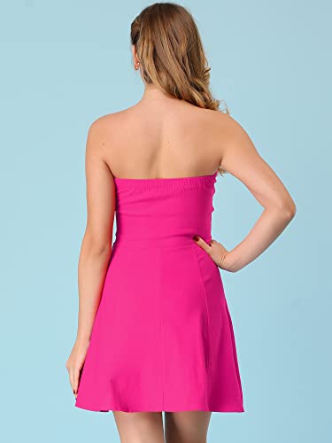Image of Allegra K Women's Sexy Strapless Party Dress Sweetheart Neck Sleeveless Mini Tube Top Dresses