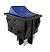 Produktbild Einbau Wippschalter, 2 polig (4pin) 16A 250~28.5 * 21.9mm Blau Beleuchtet (1)