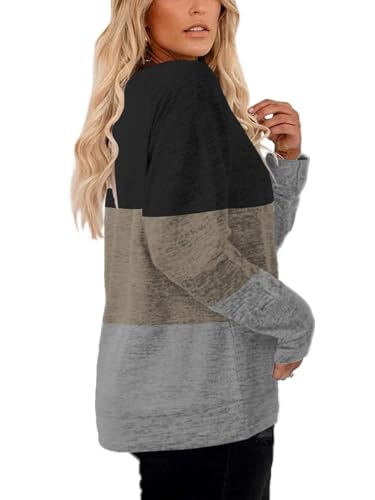 DOLNINE Women's-Plus-Size-Sweatshirts Long Sleeve Tops Crewneck Shirts Casual Tunics XL-4XL3