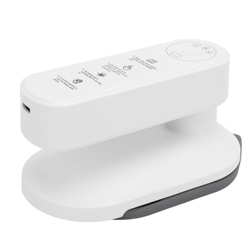 Gedourain Máquina de Planchar Eléctrica de Mano, Calentamiento Rápido, Compacta, Portátil, 3 Ajustes de Temperatura para Viajes en Dormitorio en Casa