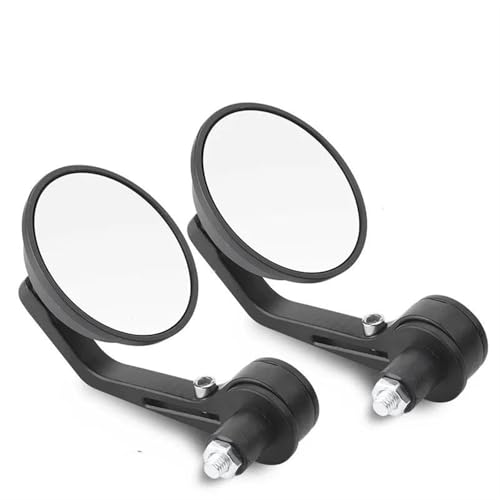Espejos retrovisores de manillar 7/8 universales para moto Cafe Racer con cristal claro