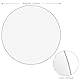 FAAING 80 Stück 10cm Acrylscheibe rund, 1mm Acrylglas runde klare Acrylplatte, transparente Acrylscheibe für Beschilderung, Malen, Basteln, Schlüsselanhänger Herstellung