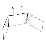 LUSKSk 3 Teilig Kosmetikspiegel zum Haare Selbst Schneiden, 360° Rundumblick, Höhenverstellbarer Make-up Spiegel & Rasierspiegel, Friseurspiegel für Make-up, Rasieren & Frisieren