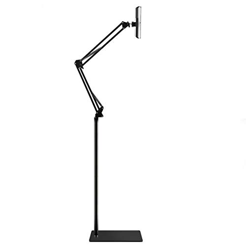 Adromy iPad Verstellbar Bodenständer, Handy und Tablet-Bodenständer 360 Grad drehbar Tablettenhalter für 4.7-13 Zoll Pro…