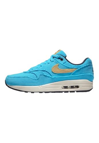Nike Men's Air Max 1 PRM Baltic Blue/Sesame-Gridiron (FB8915 400) - 11.5