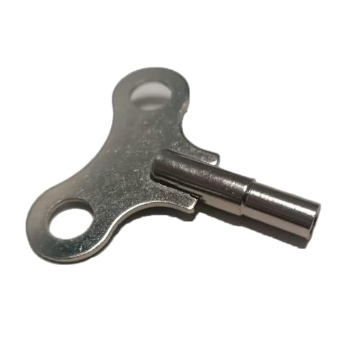 1pc Stainless Steel Grandfather Clock Winder Key, 3.8mm Winged Pendulum Clock Winding Tool, No Assembly Required