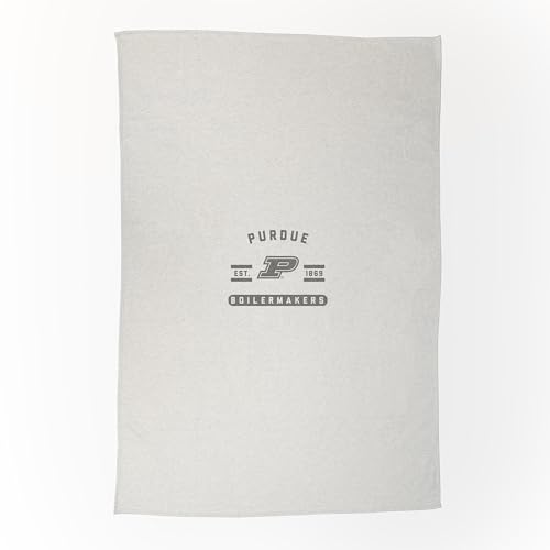 Logo Brands NCAA Purdue Boilermakers Sublimated Sweatshirt Blanket Team Color - Perfect for Bedroom Decor, Stadium Blanket, Camping, Great for Gifts