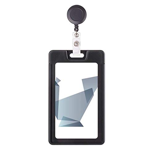 Porte-badge rétractable paon origami enrouleur carte d'accès