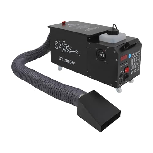 Máquina de niebla baja, máquina de humo para suelo con base acuosa de 2000 W, con control remoto inalámbrico, DMX 512 y control manual, para espectáculos en vivo, fiestas y bodas miniatura 1