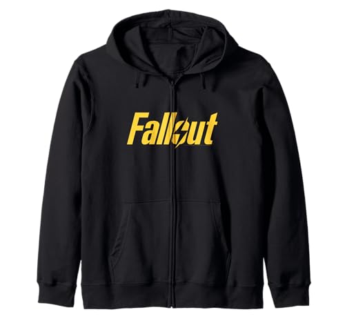 Fallout Yellow Lightning Logo TV Show Zip Hoodie