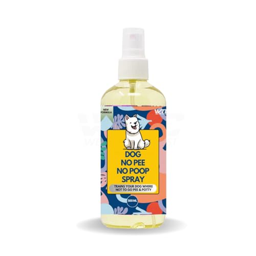 Image of WTC Dog No Pee No Poop Potty Training Spray, 500 ML - Non-Toxic Dog Spray to Prevent Peeing and Pooping - Natural No Marking Scent Spray - Stops Dogs Peeing Indoors /Outdoors