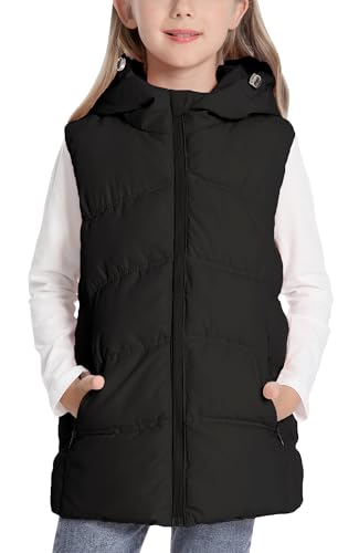 Happy Cherry - Winterjacke Ärmellose Mädchen Jungen mit Kapuze...