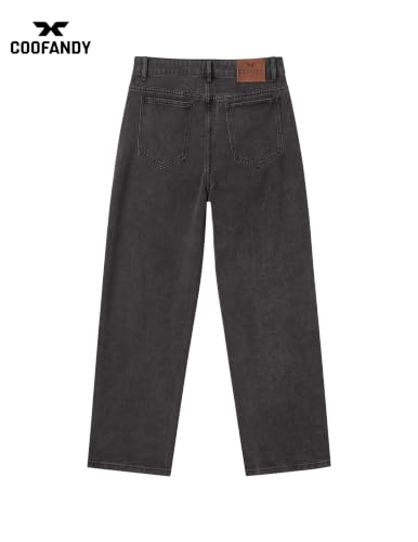 COOFANDY Mens Jeans Relaxed Fit Straight Leg Cotton Denim Work Jeans - Image 4