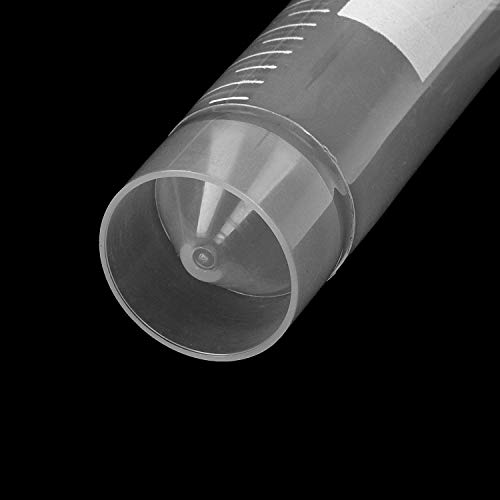 BCP 30-Pieces 50ml Flat Bottom Plastic Graduated Vial Tube with Screw Cap - Thumbnail 4