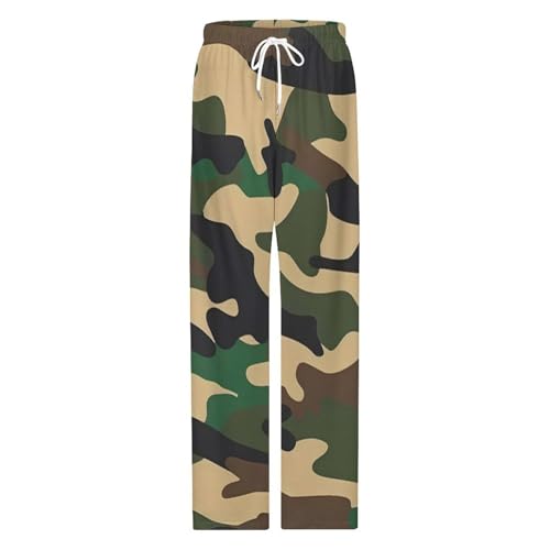 Camouflage Army Green Mens Pajama Pants Print Lounge Pant PJ Bottoms Sleepwear Loungewear4